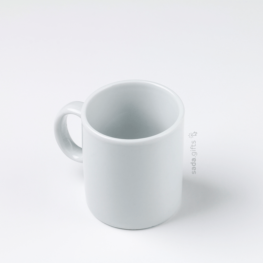 White ceramic coffee cup