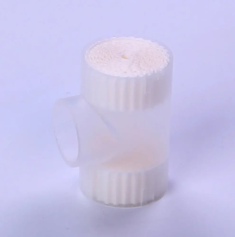 فلتر حنجري ابيض ورقي موديل 001 TRACHEOSTOMY Breathwell