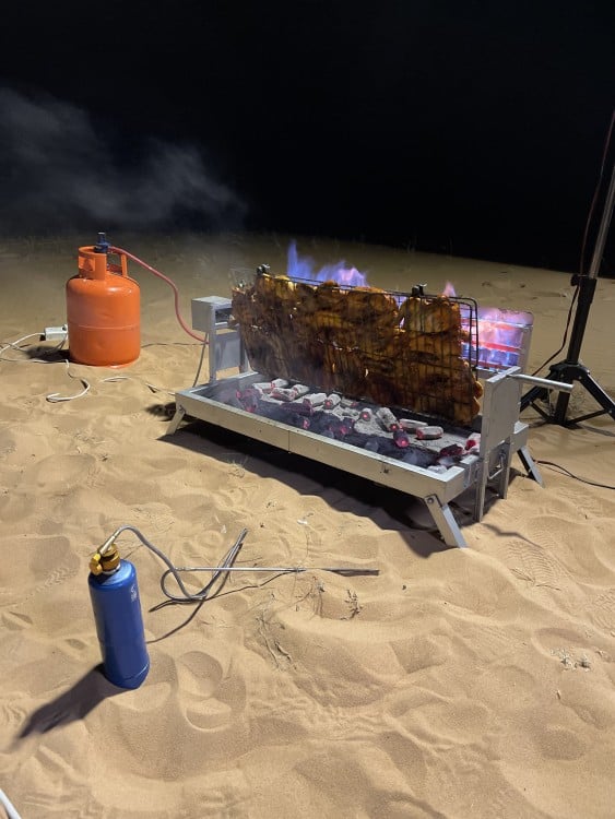 شواية القصيم A المقاس الكبير غاز وفحم ٥ خطوط
