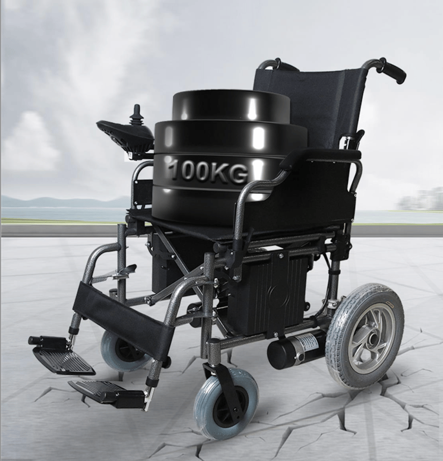 High durability foldable electric wheelchair 45 cm size