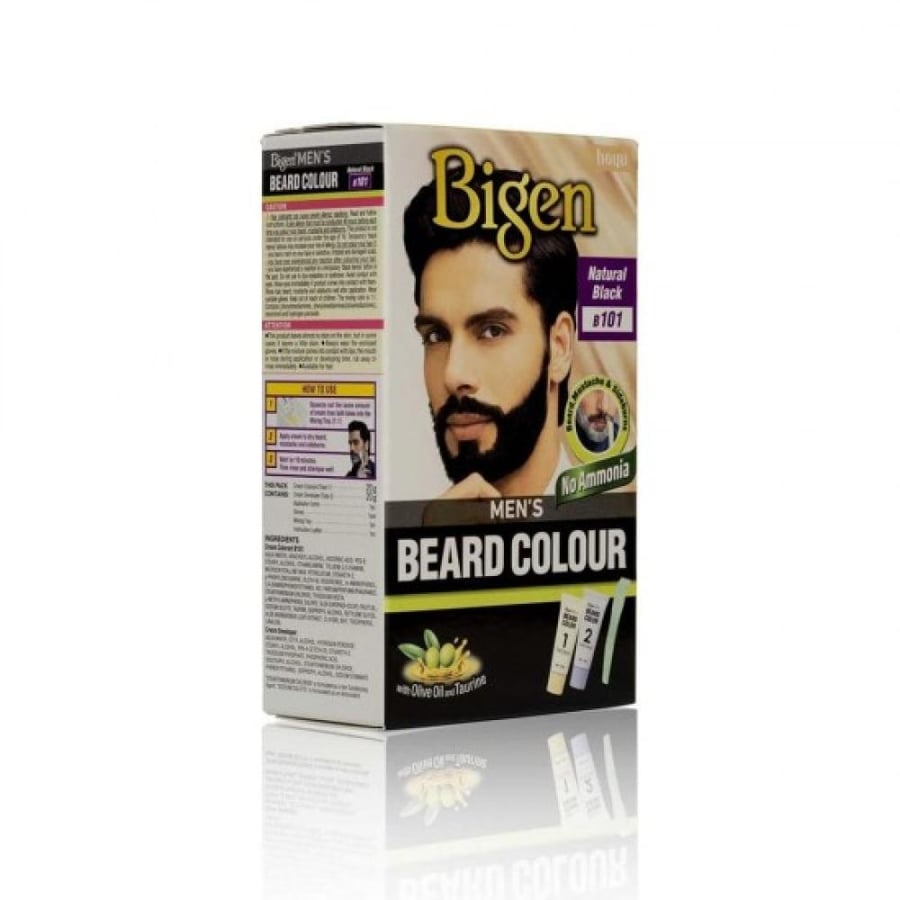Beige beard hair dye for men 40 grams B101 natural black