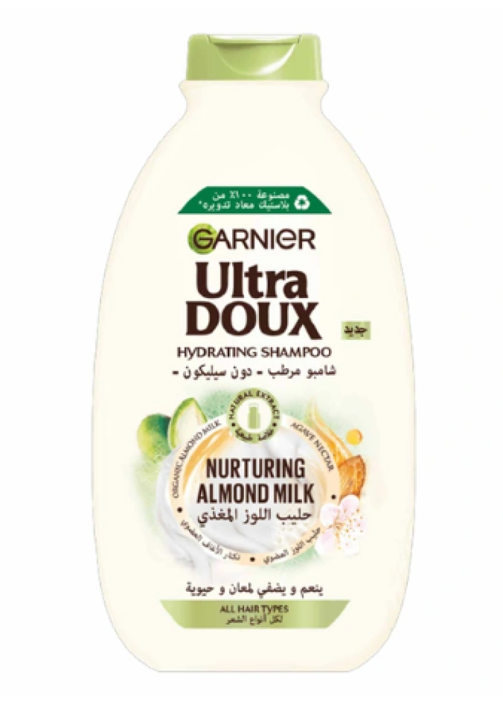 Garnier nourishing hair shampoo with almond milk 600 ml