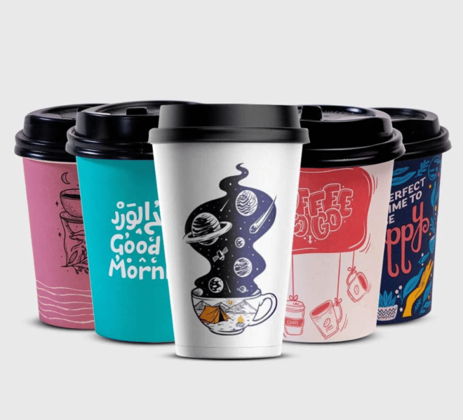 كاسات ورق ريكسو بغطاء 20 حبة