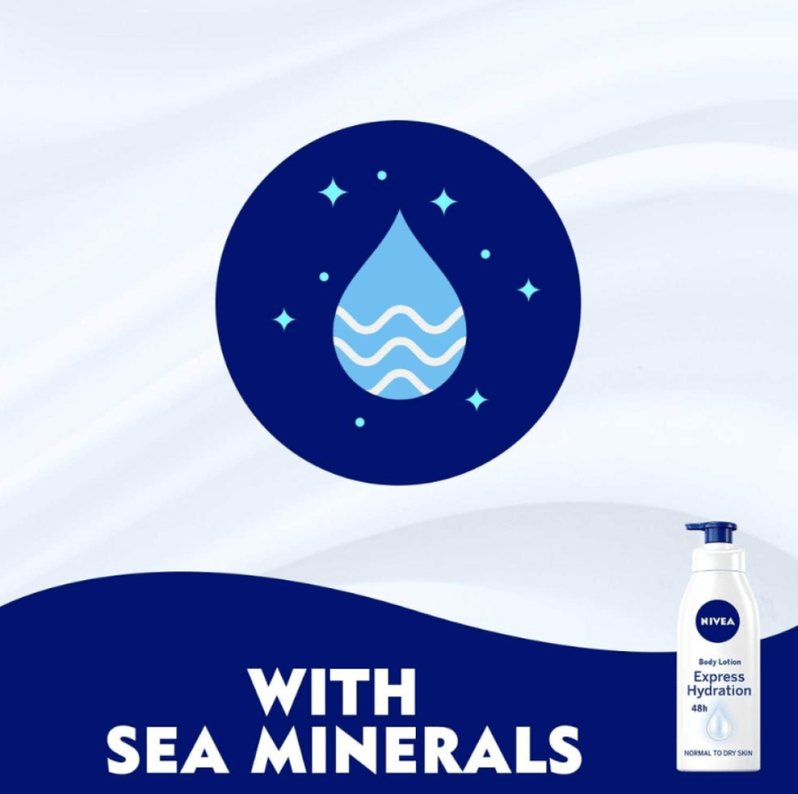 Nivea Express Hydration Body Lotion, fast absorption, 400 ml