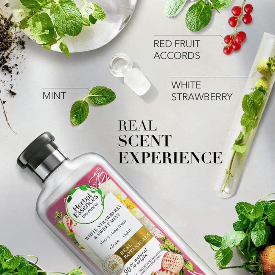 Herbal Essences French shampoo with white strawberry and mint 400ml