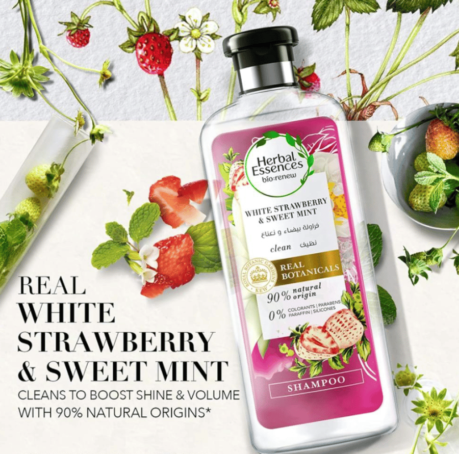 Herbal Essences French shampoo with white strawberry and mint 400ml