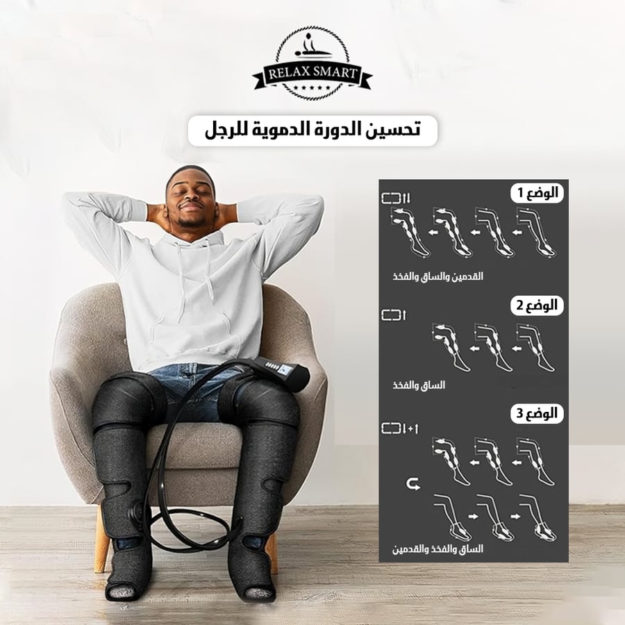 جهاز مساج القدمين والساقين الهوائي