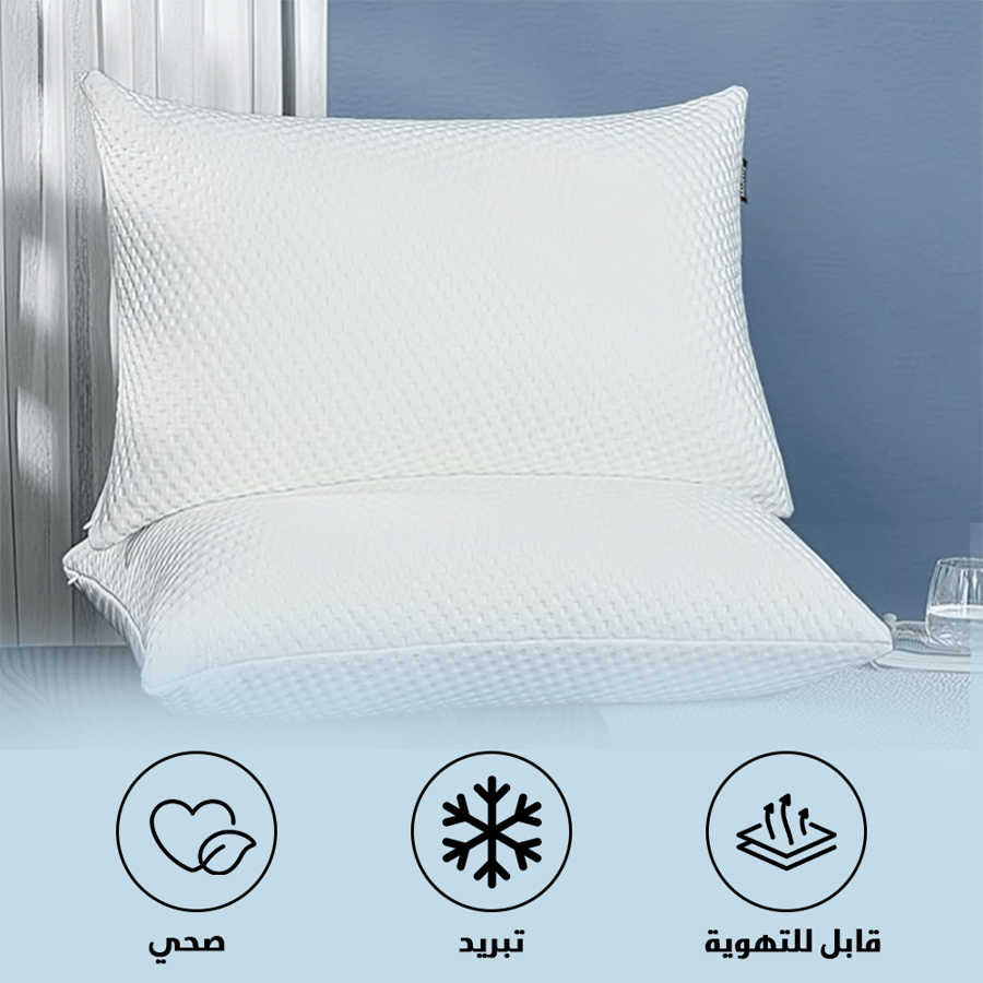 مخدة ميموري فوم مع جل مقاس 60 × 40 سم