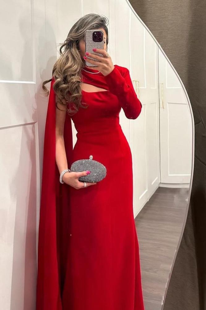 فستان سوارية احمر يارا