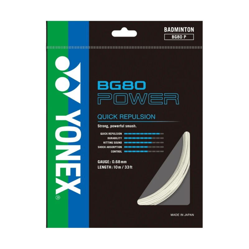 Yonex BG80 Power 10m Badminton Strings - BG80P