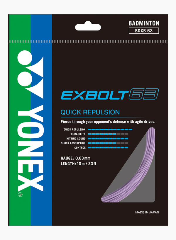Yonex Exbolt 63 10m Badminton Strings - BGXB63