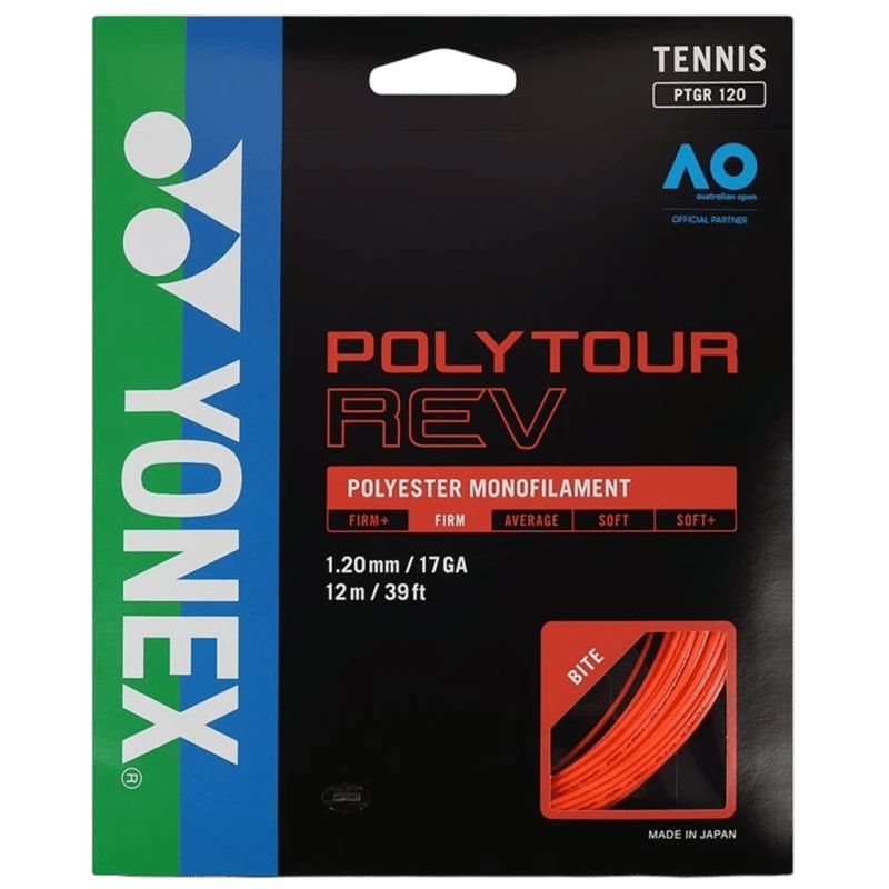 Yonex Polytour Rev 12m/1.25 Tennis String - PTGR125YX
