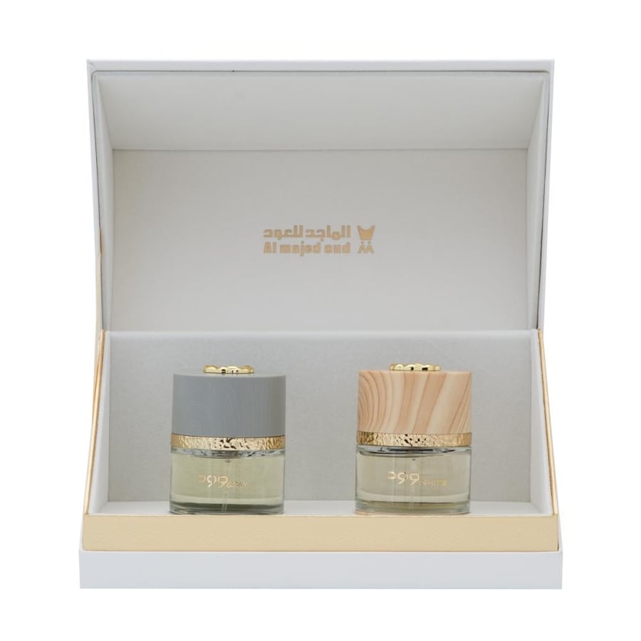 مجموعة عطر وود وايت - 75 مل و عطر وود قري - 75 مل