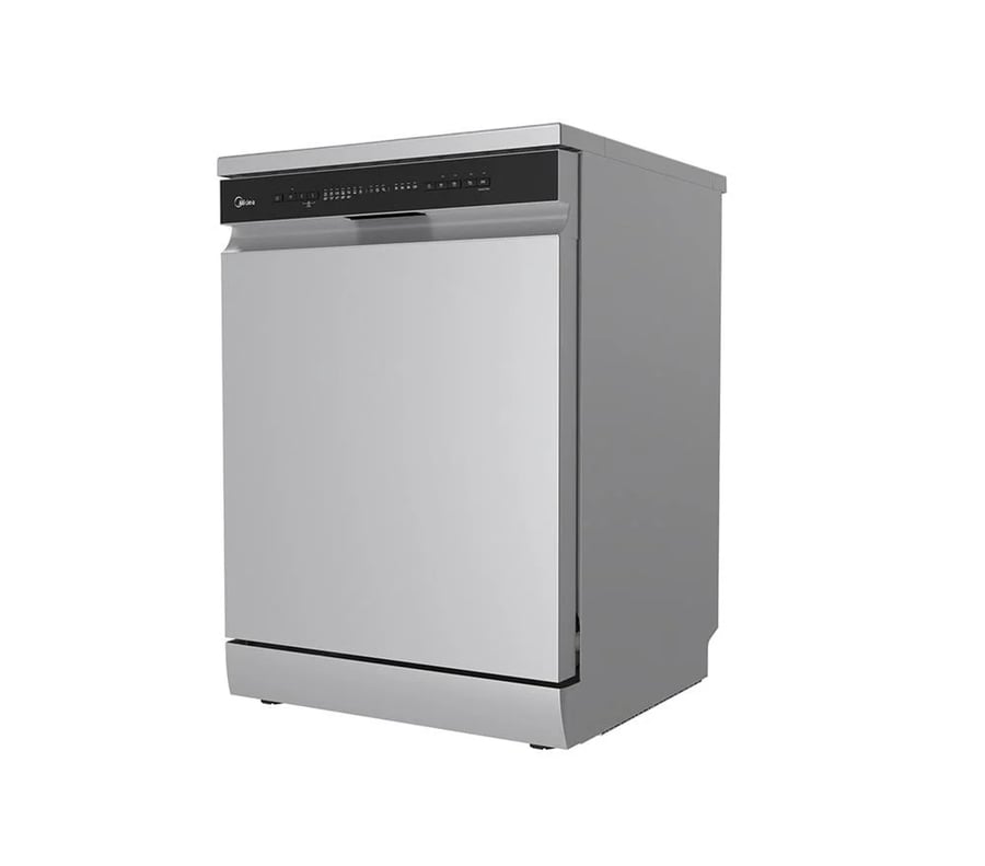 ميديا غسالة صحون 14 مكان 10 برامج 3 رفوف فتح تلقائي واي فاي سيلفر Midea WQP14W5233CS