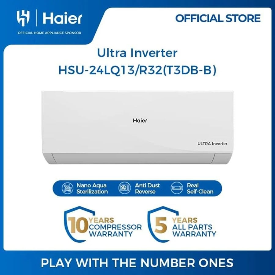 مكيف هاير اسبلت 24 وحدة بارد الترا انفرتر واي فاي - Haier HSU-24LQ13/R32(T3DB-B)