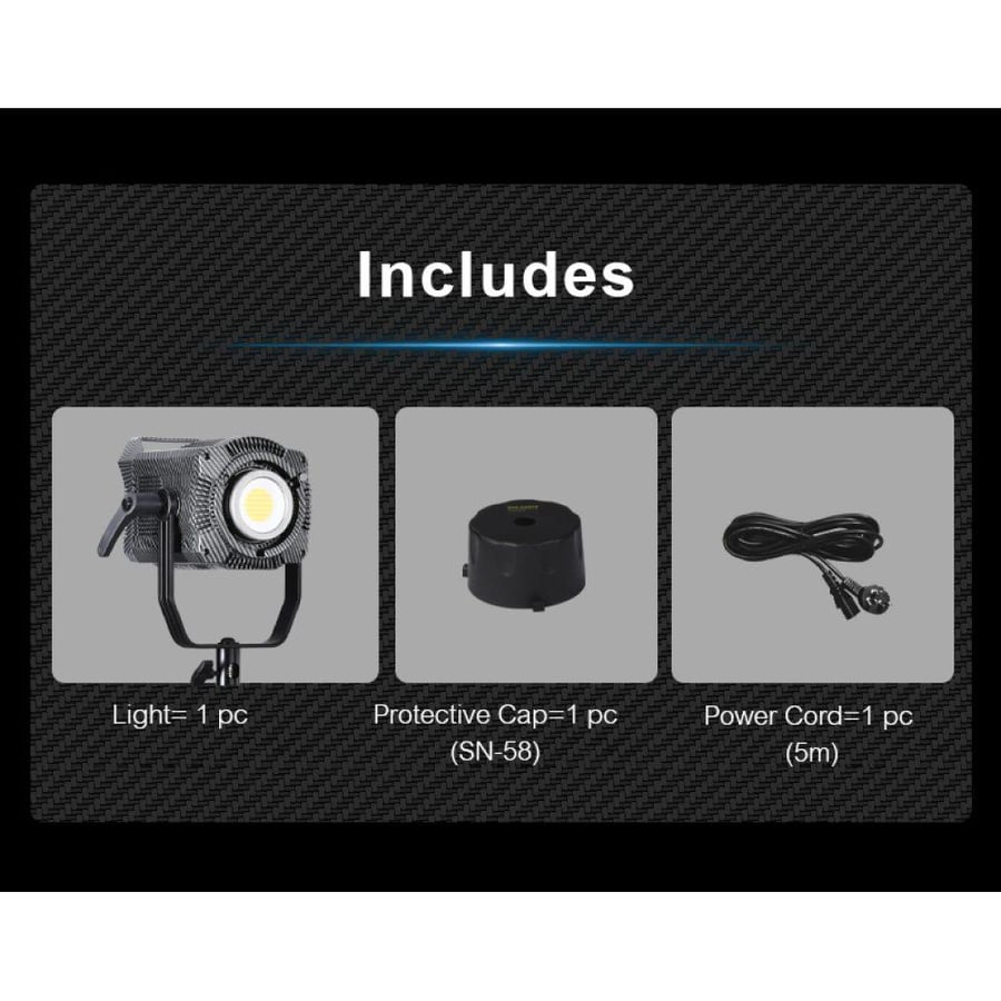 NiceFoto FC-2000A 200W Bi-Color COB LED Video Light