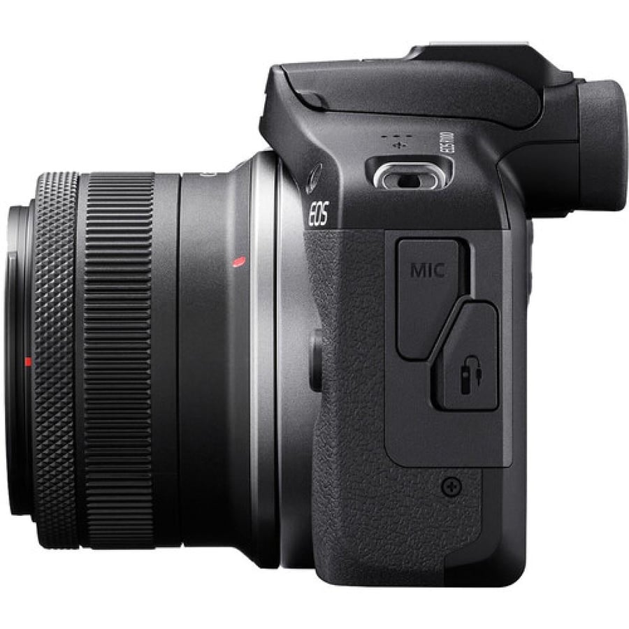 Canon EOS R100 Mirrorless Camera with RF-S 18-45mm IS STM Lens – 24.1MP, 4K Video, Dual Pixel CMOS AF, Eye Detection & Compact Travel Design
