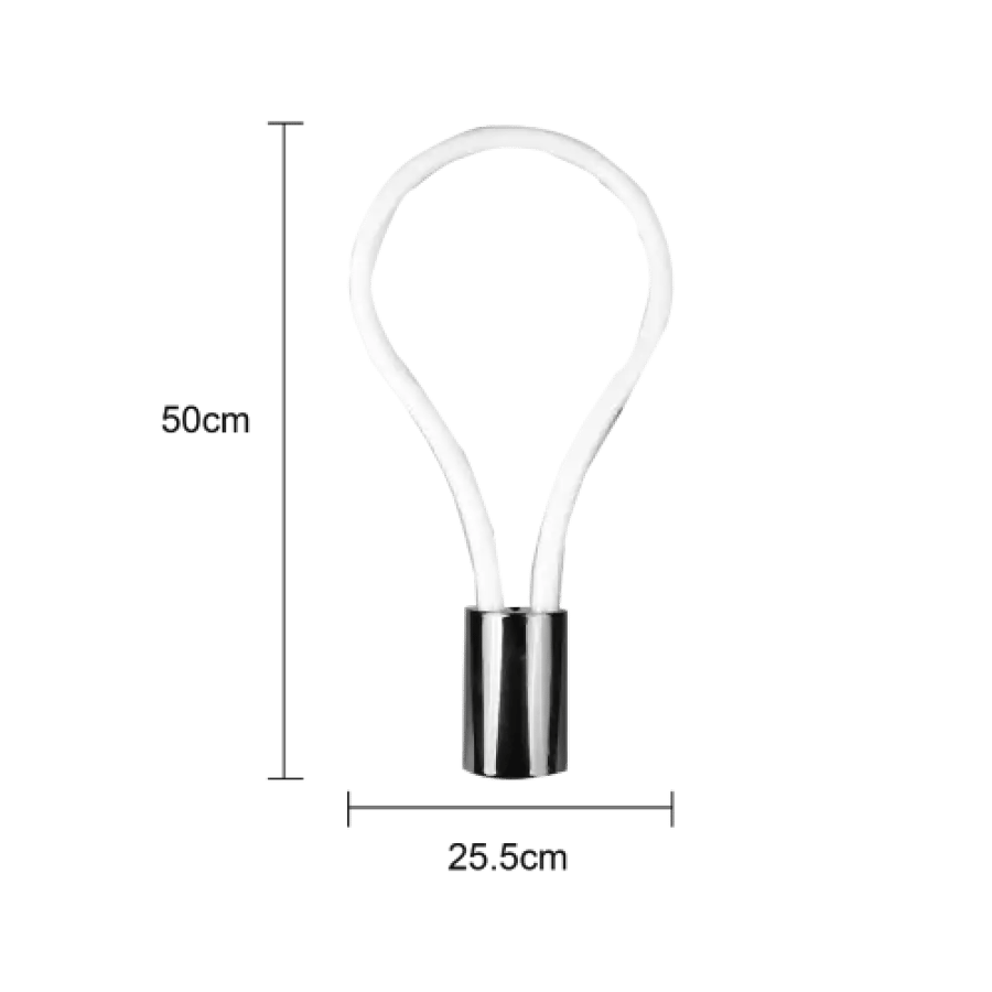 إضاءة جدارية سوداء لامعة LED 12 واط | 3 ألوان متغيرة | مقاس 50 سم