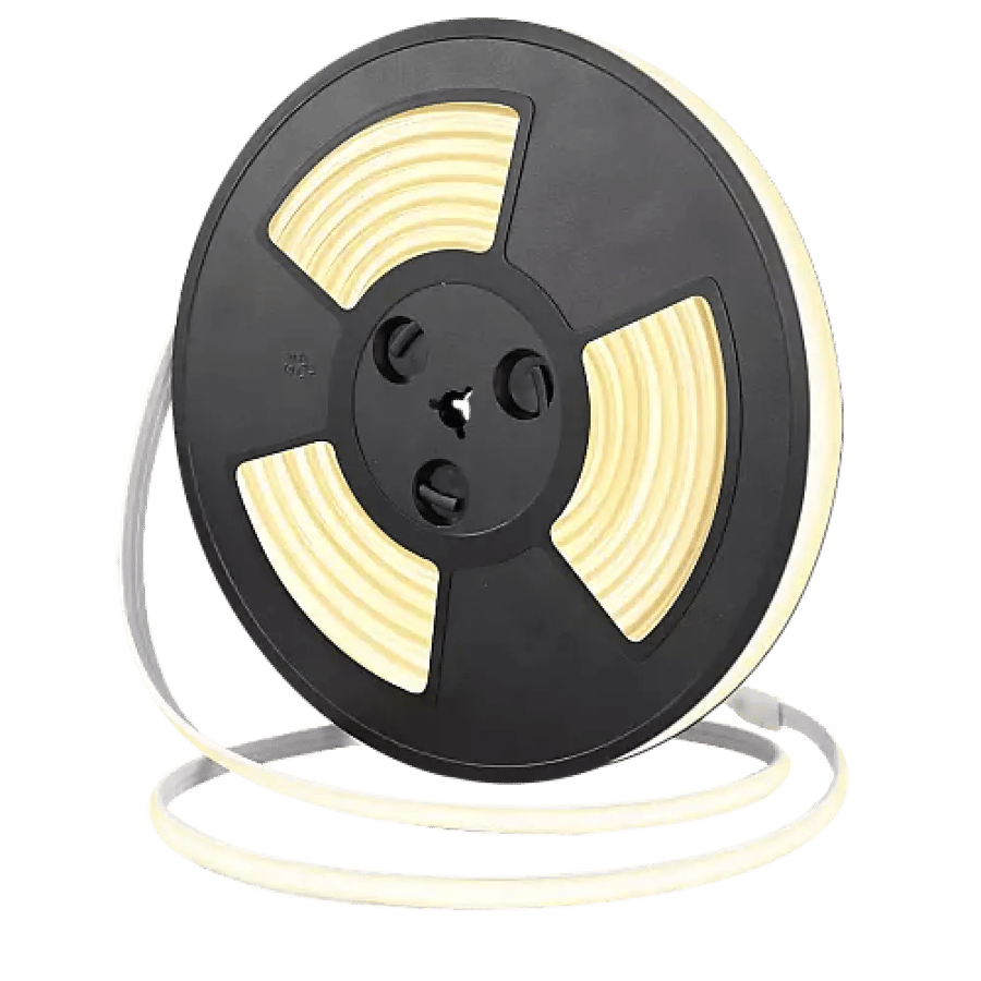 شريط LED COB 24 فولت بطول 10 متر | قص حر وإضاءة شمسي كريمي