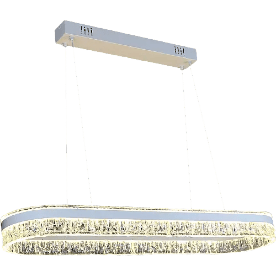 علاقي مودرن أبيض LED 95 واط بمقاس 90×30 سم وثلاث درجات إضاءة