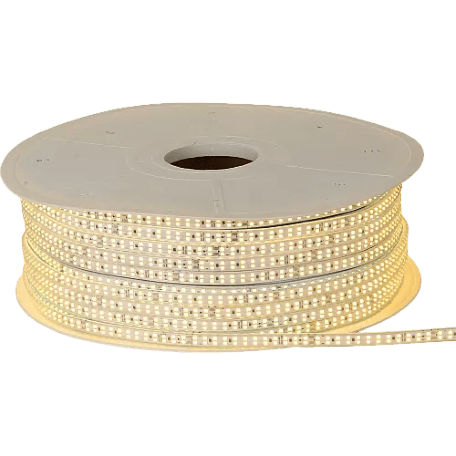 شريط إضاءة COB LED أصفر 50 متر | 288 شريحة للمتر 3000K للجبس بورد