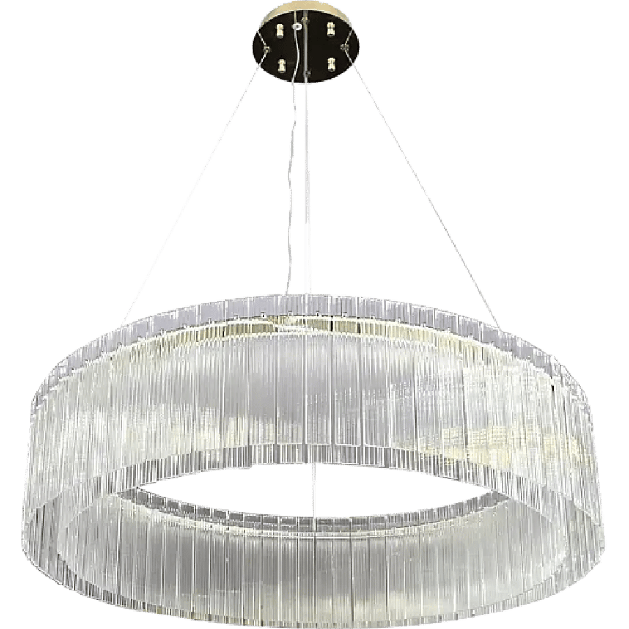 علاقي ذهبي مودرن LED 95 واط بقطر 80 سم وثلاث درجات لونية