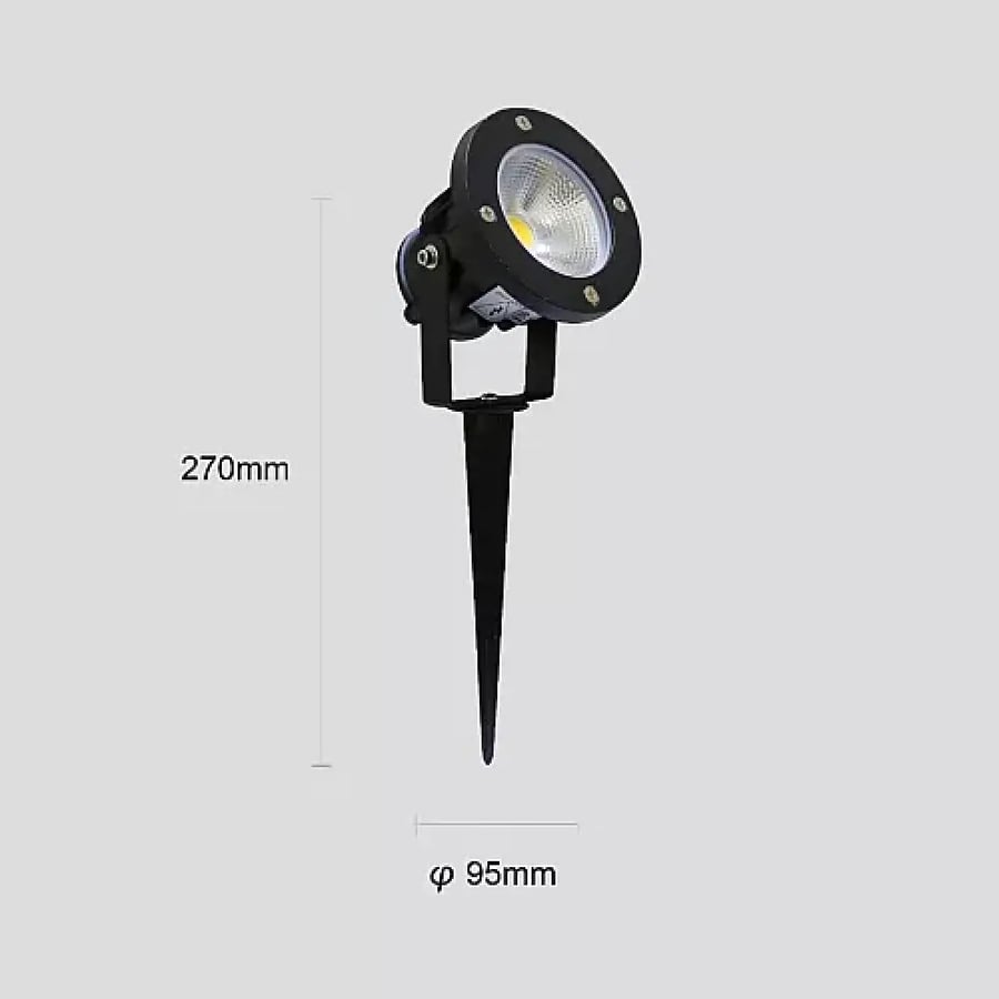 كشاف حدائق غرس أرضي LED 10 واط | إضاءة صفراء دافئة 3000K