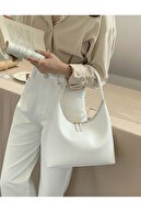 HONEY BAG حقيبة يد وحقيبة كتف من MUN بتصميم كلاسيكي بسحاب مزدوج باللون البني