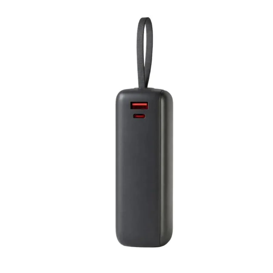 بطارية متنقلة  بسعة 30000 الف بمنفذي USB-C+USB-A وكابل مدمج تايب سي شحن سريع JEEBEL-PD65W
