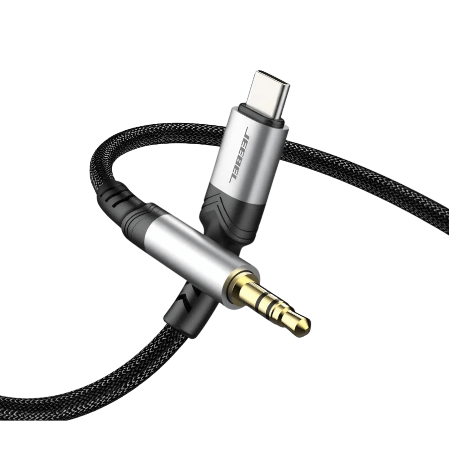 كابل من تايب سي إلى اوكس 3.5mm بطول 1.2م – صوت عالي الدقة وتصميم متين Jeebel