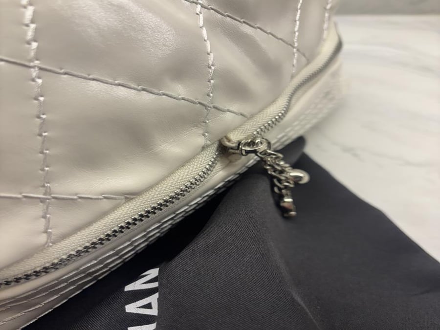 chanel vintage expandable Ligne flap shoulder bag 35*23cm