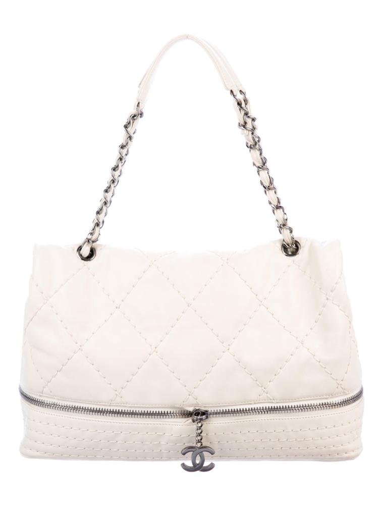 chanel vintage expandable Ligne flap shoulder bag 35*23cm