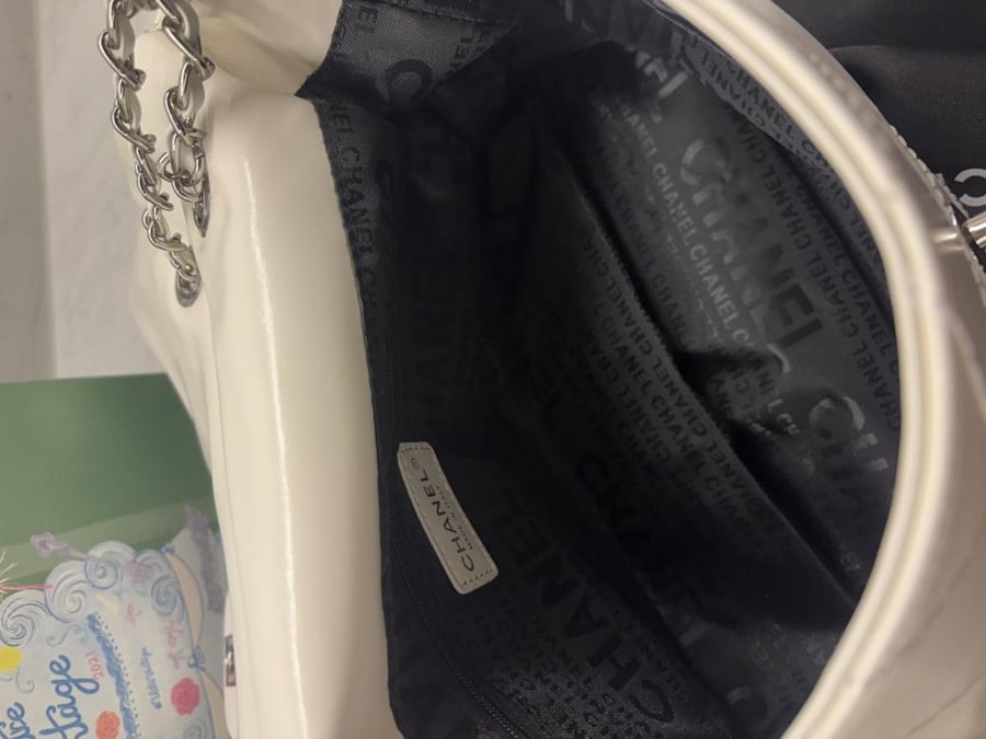 chanel vintage expandable Ligne flap shoulder bag 35*23cm