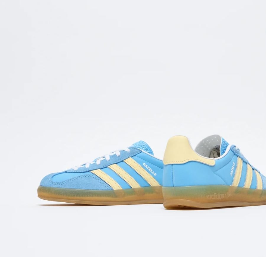 Adidas Originals - W Gazelle Indoor (Semi Blue Burst/Almost Yellow)
