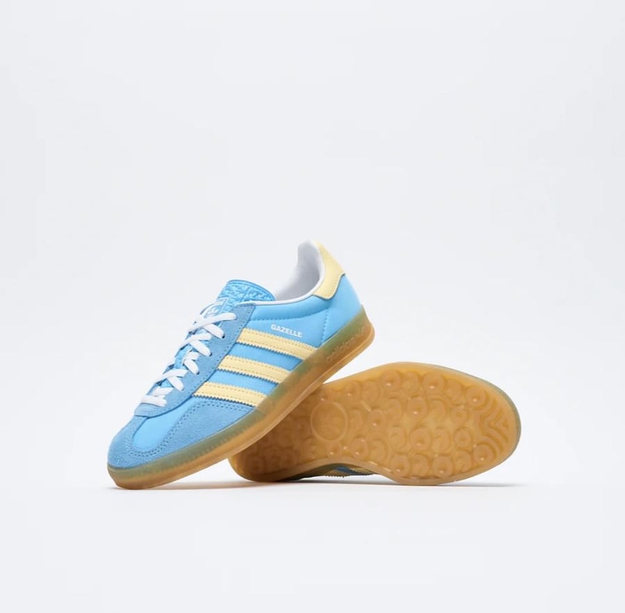 Adidas Originals - W Gazelle Indoor (Semi Blue Burst/Almost Yellow)