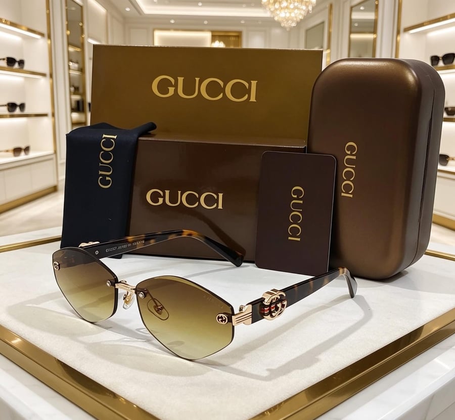 Gucci glasses with accessories