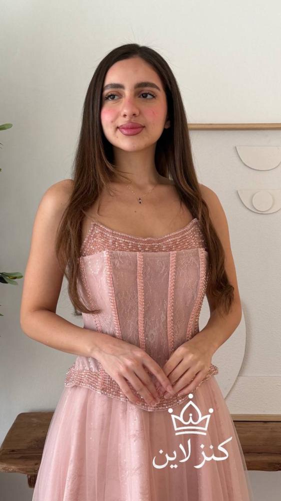 فستان سهرة  ملكي ناعم