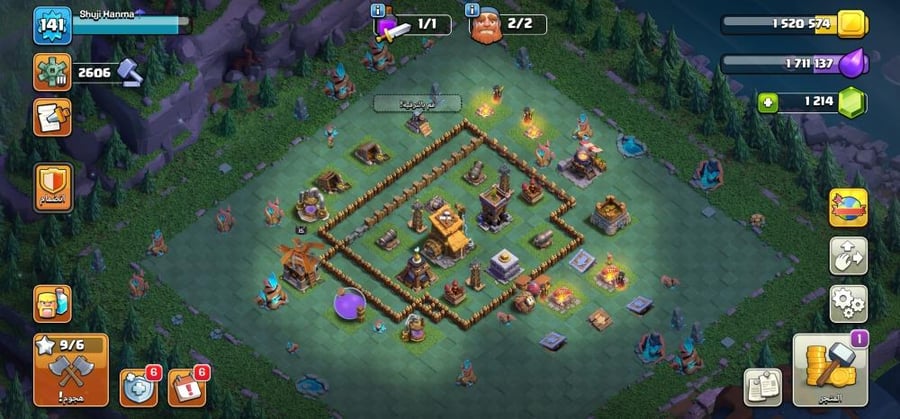 حساب TH13 شبه ماكس بتطوير قوي