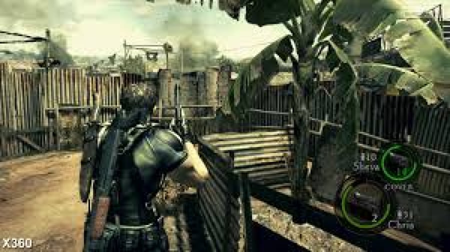تأجير لعبة Resident Evil 5 لقطة قتال مع الزومبي داخل اللعبة