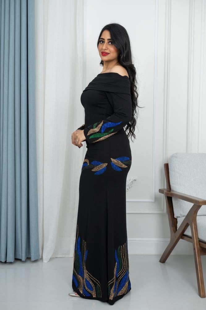 فستان سهرة أنيق نسائي فصوص راقـي