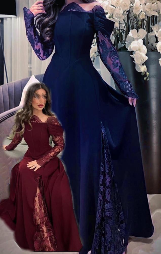 فستان فخم باربي اكمام دانتيل كمبيوتر يعطيك الشكل الافضل