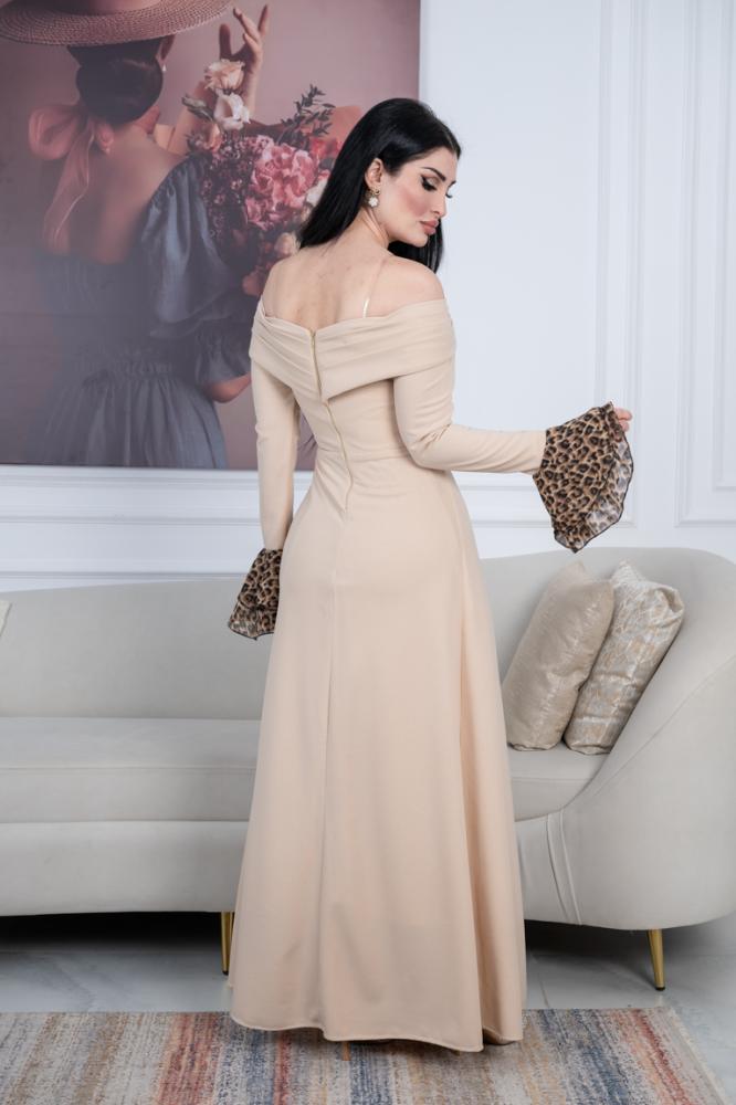 فستان فخم انيق بتشكيله تايقر
