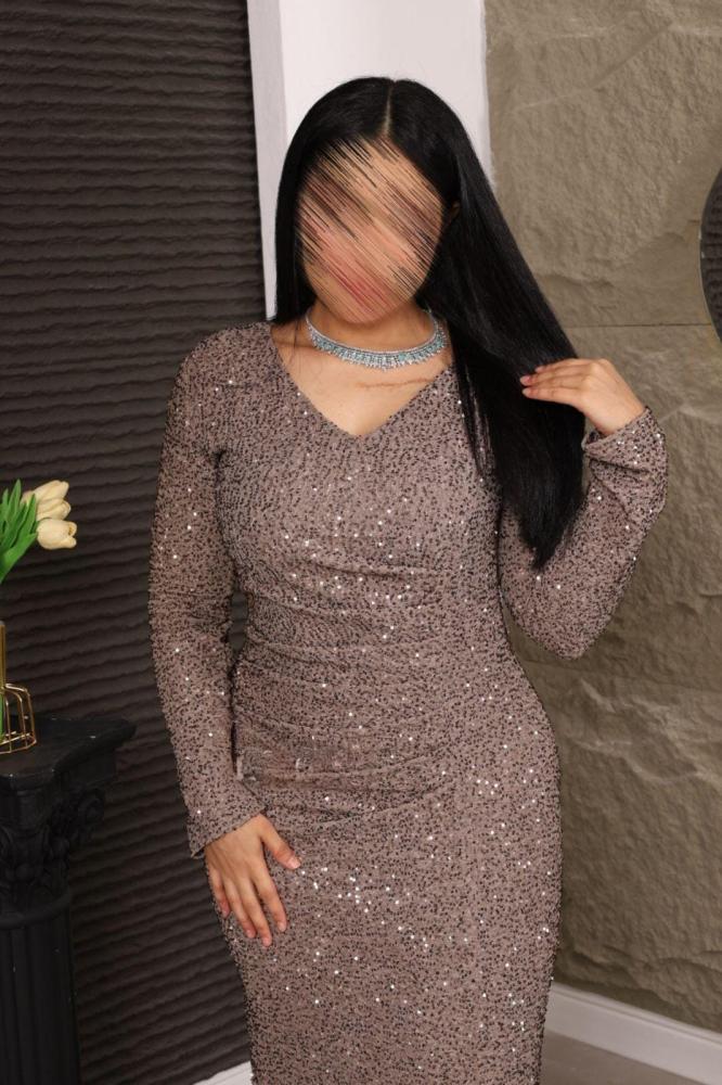 فستان سهرة ناعم طويل ترتر2