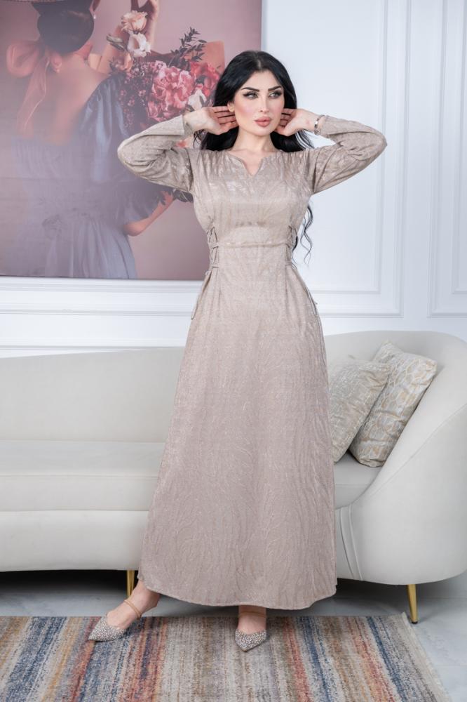فستان سهرة أنيق اضافه حبل كرستال