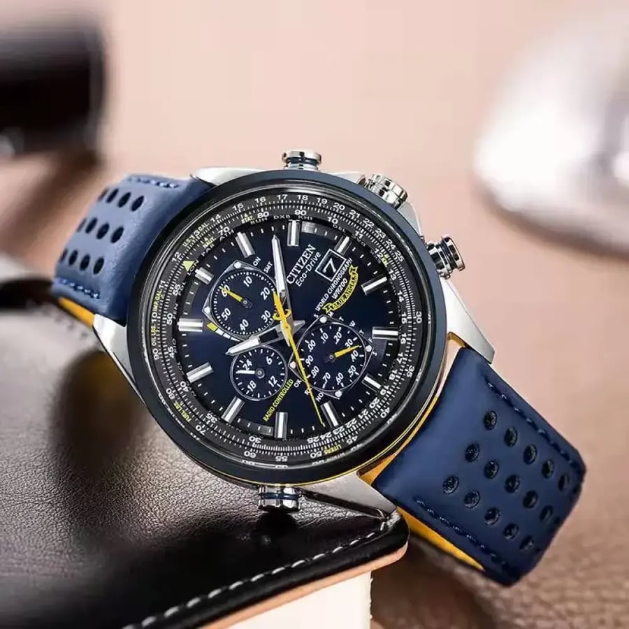 ساعة سيتيزن الأزرق الملاك كوارتز طاقة حركية