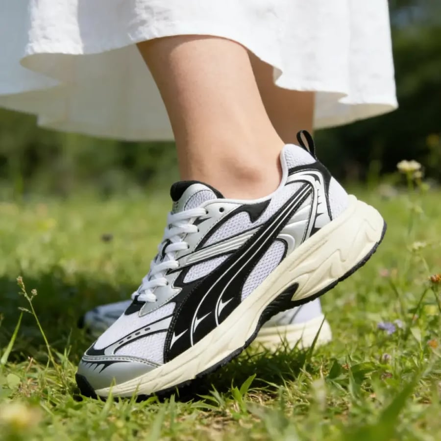 أحذية رياضية كلاسيكية للجنسين من PUMA طراز 395920-02 بتصميم عتيق وشريط سحب على الكعب