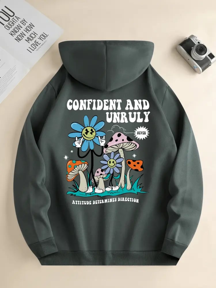 هودي بطباعة CONFIDENT AND UNRULY