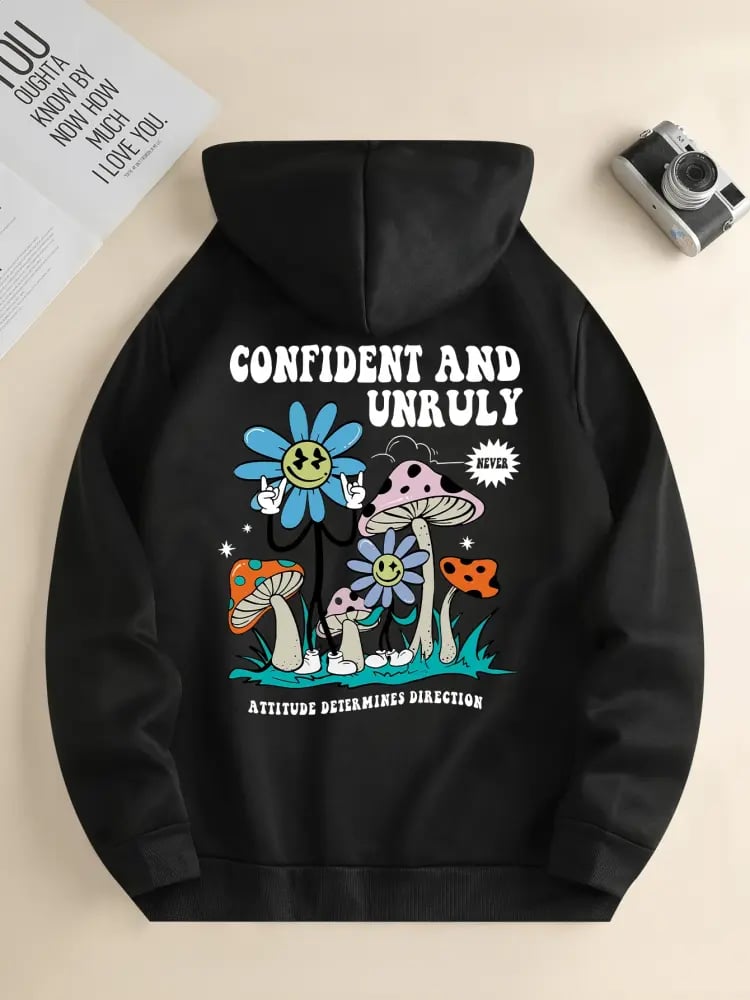 هودي بطباعة CONFIDENT AND UNRULY