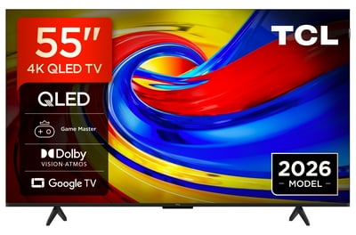 شاشة سمارت تي سي ال 55 بوصة  اوامر صوتية 4K-GOOGLE TV-QLED-AIRPLAY