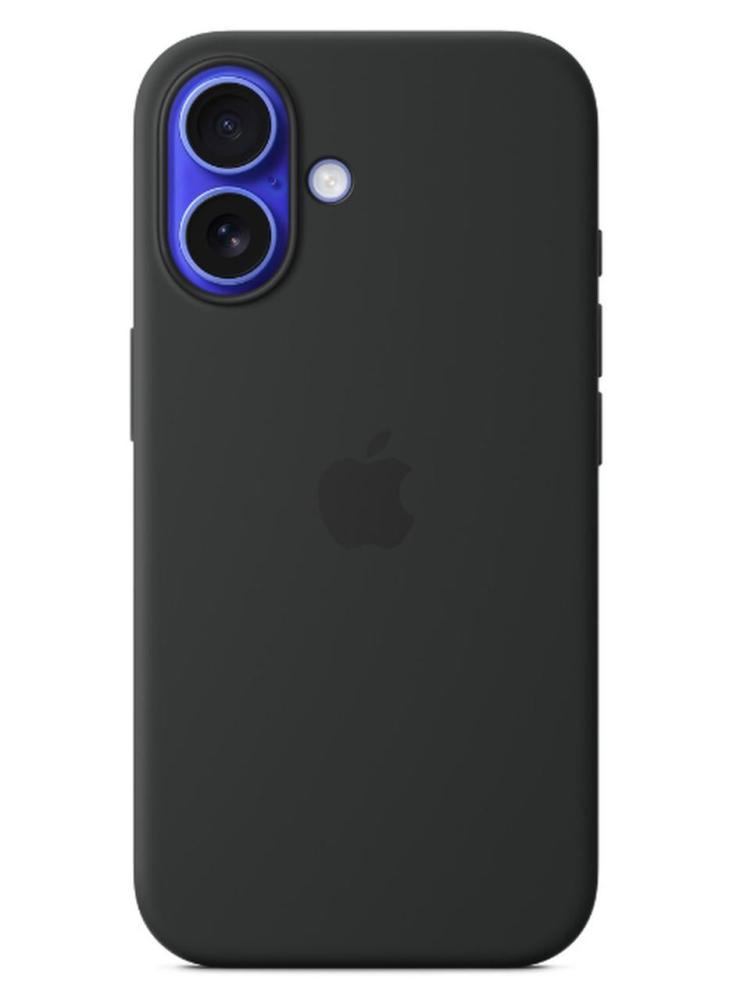 غطاء حماية أبل iPhone 16 Silicone أسود